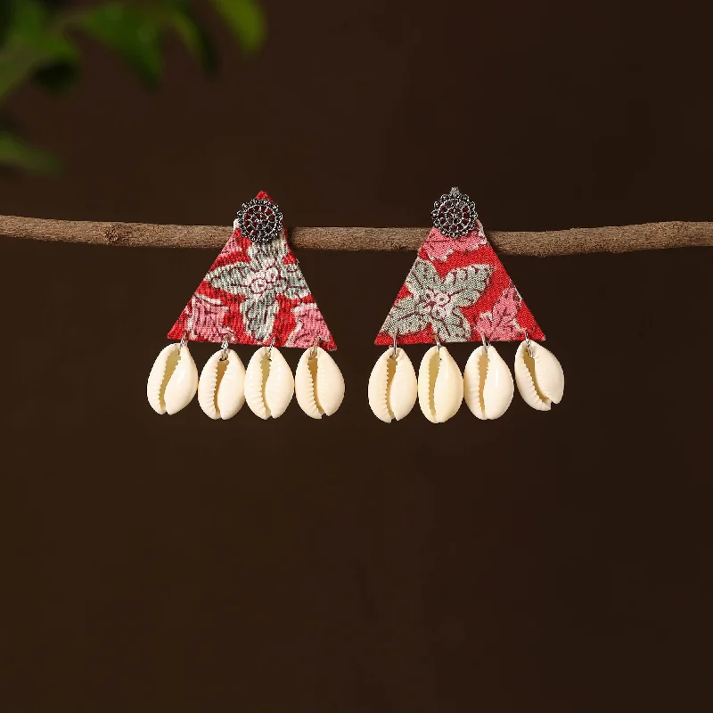 Basma Fabart Shell Work Earrings