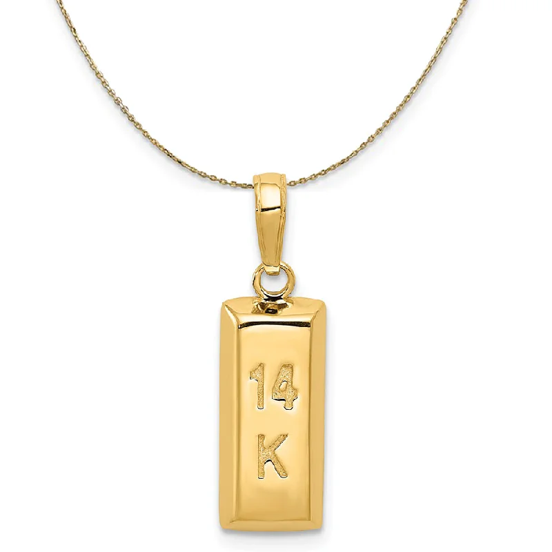 Flash Deals On Fine Jewelry – Shop Before It's Gone 14k Yellow Gold Bar Necklace