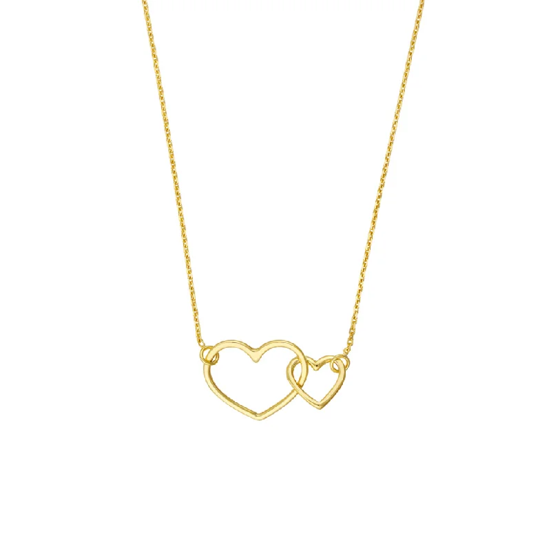 The Ultimate Jewelry Sale – Exclusive Styles At Great Prices 14K Yellow Gold Interlocked Open Hearts Necklace