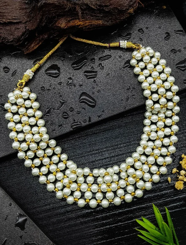 Shop Jewelry That Shines Without The High Price 5 Layered Pearl Necklace Set