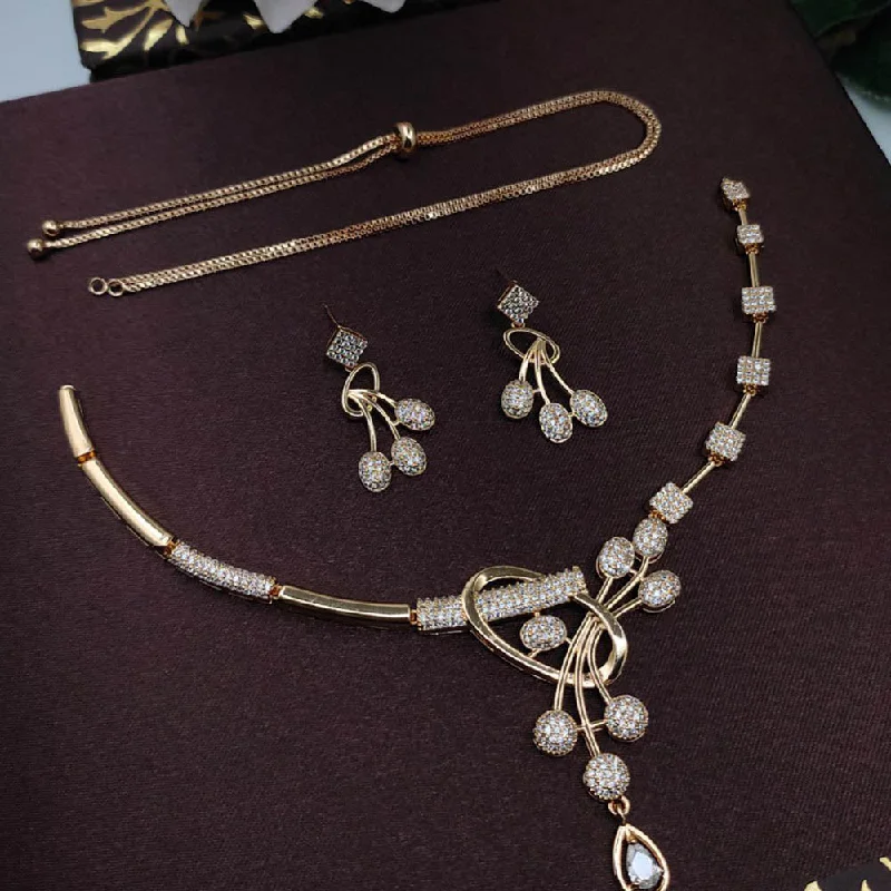 Luxury Jewelry Now At Special Promotional Rates Aamrapali American Daimond Necklace Set