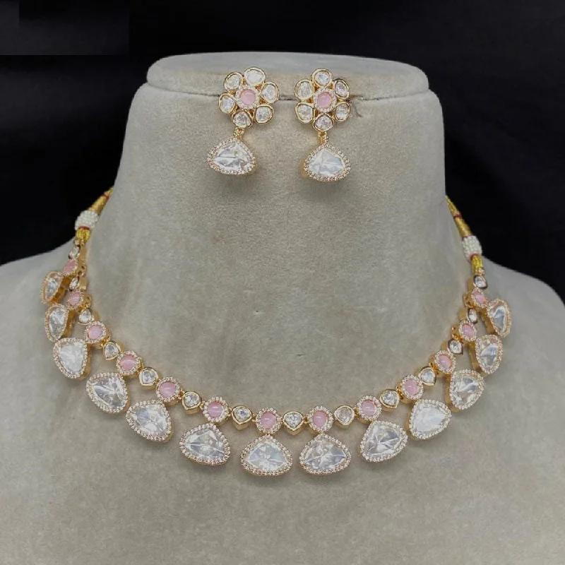 Timeless Elegance Now At Special Discounts Amoliya Jewels Gold Plated Kundan Stone Choker Necklace Set