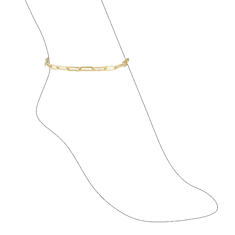 Carrie Paperclip Anklet