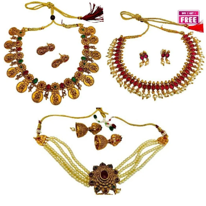 Exclusive Savings On Timeless Jewelry Pieces Set of 3 Jewellery Set