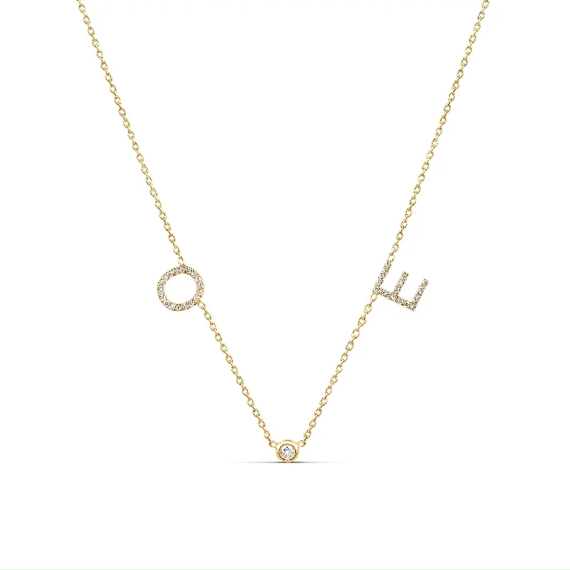 Upgrade Your Jewelry Collection For Less Diamond Couple's Initials and Charm Necklace