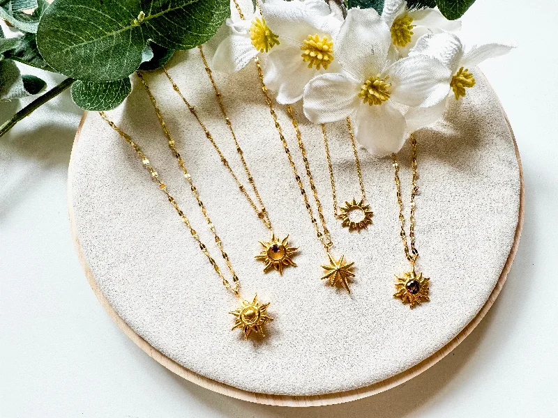 Seasonal Jewelry Sale – Upgrade Your Style Today Dainty Gold Sun Necklace