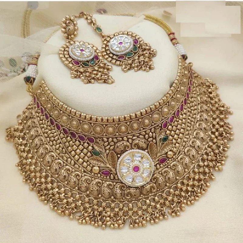 Last Chance To Shop High-End Jewelry At Markdown Prices Jewel Addiction Copper Gold Pota Stone Necklace Set