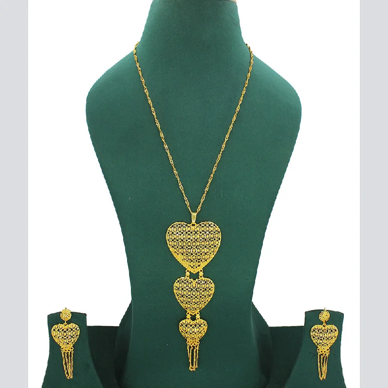 Limited Stock On Premium Jewelry At Low Prices Mahavir Forming Look Gold Plated Long Necklace Set