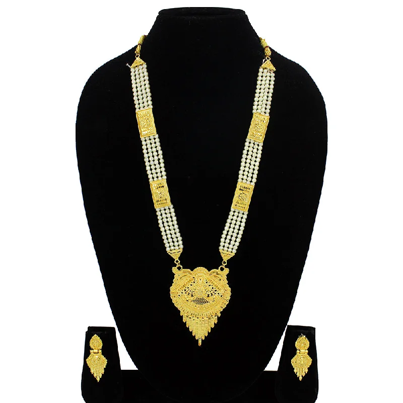 Adjustable Charm Bracelets For A Perfect Fit Mahavir Forming Look Gold Plated Long Necklace Set