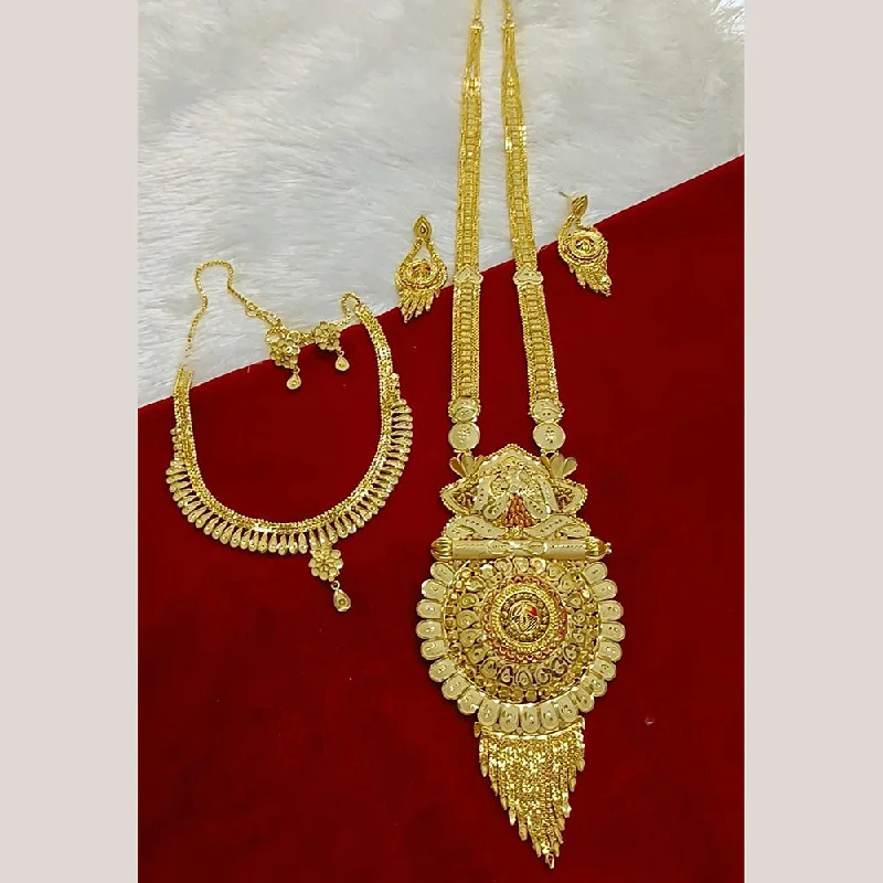 Grab Stylish Jewelry Before The Sale Ends Pari Art Jewellery Forming Double Necklace Set