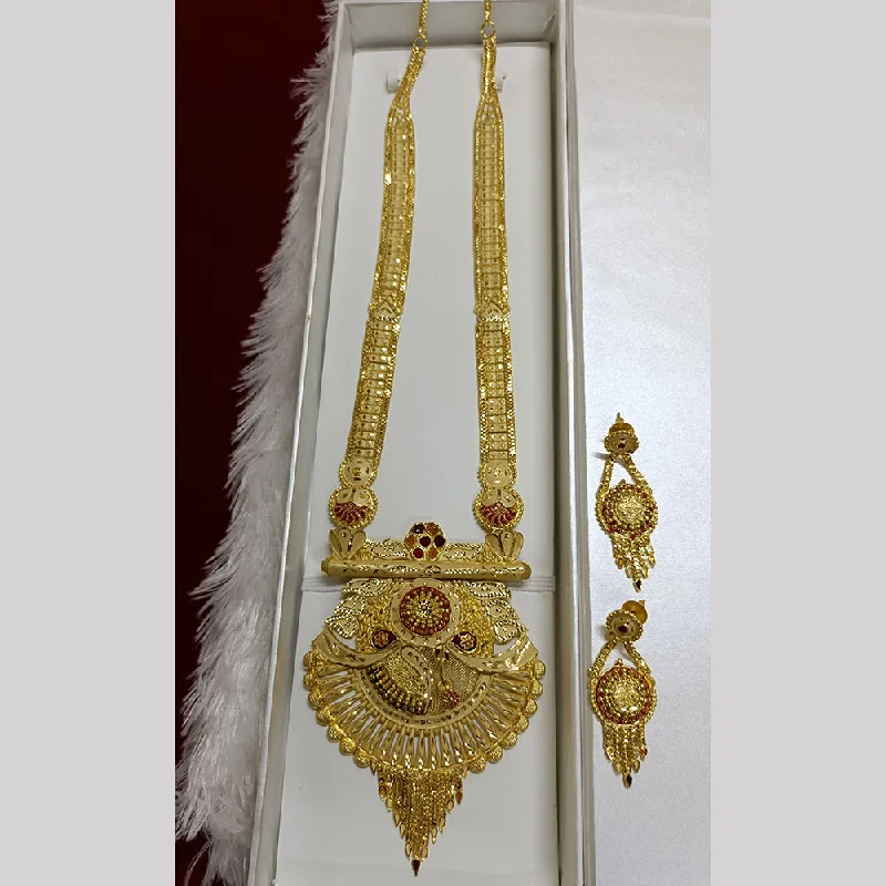 Make Your Outfit Shine With Discounted Jewelry Pari Art Jewellery Forming Long Necklace Set