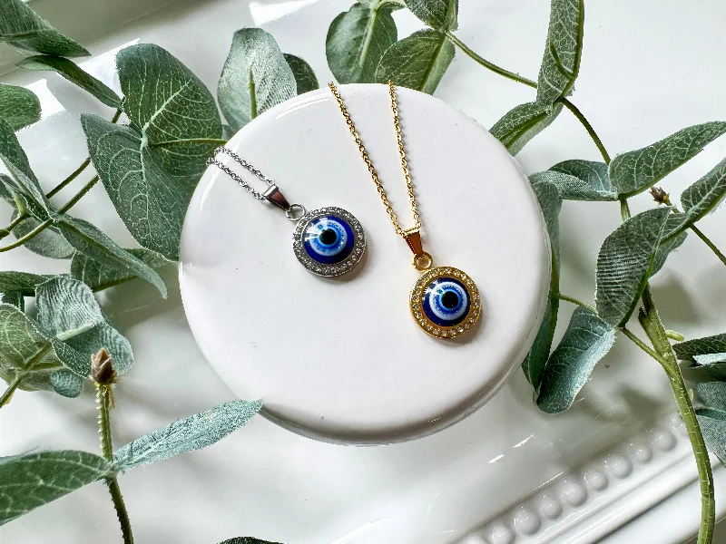 Holiday Jewelry Sale – Perfect Gifts At The Best Prices Round Evil Eye Necklace