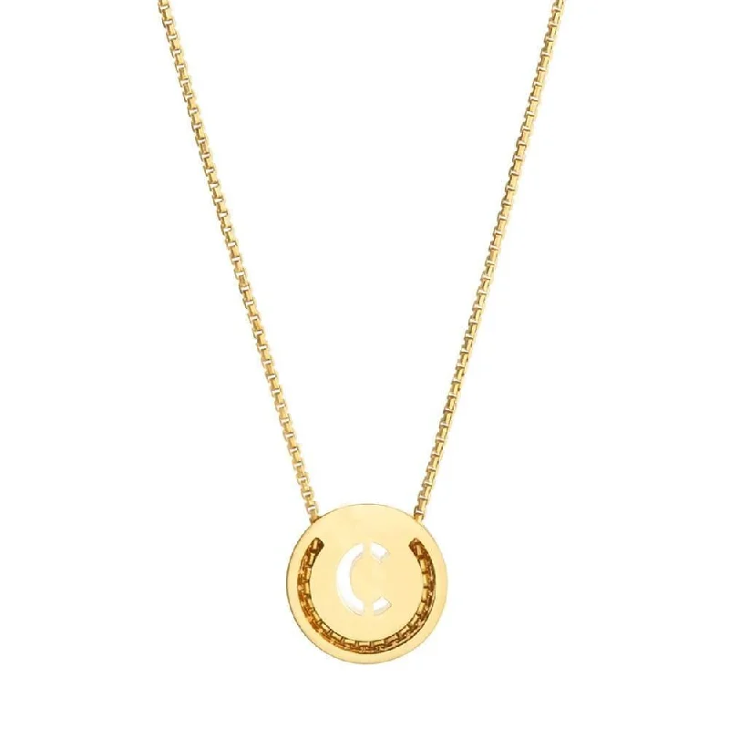 Elegant Designs, Unbeatable Discounts – Shop Jewelry Now ABC's - C 18K Gold Plated Necklace