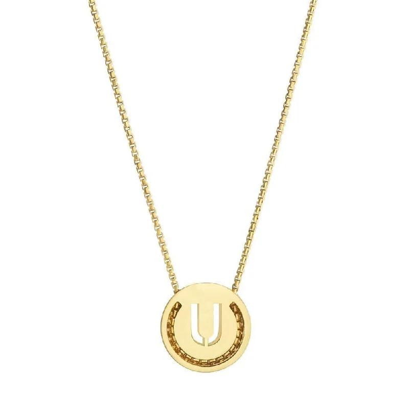 Final Call – Shop Exquisite Jewelry Before It's Gone ABC's - U 18K Gold Plated Necklace