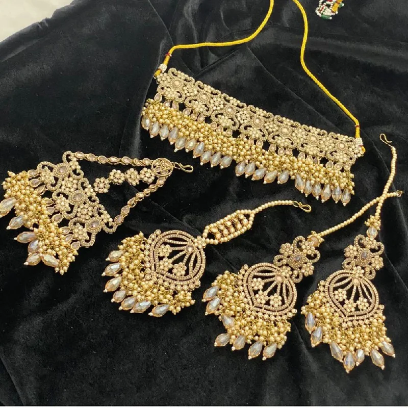 Timeless Elegance, Temporary Discounts – Act Fast Shree Chamunda Jewellers Gold Plated Pearl Necklace Set