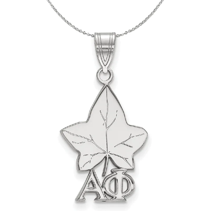 Shine In Style – Shop Jewelry Discounts Today Sterling Silver Alpha Phi Medium Pendant Necklace