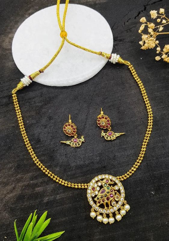 Dazzle In Elegance With Our Biggest Jewelry Sale Trendy Necklace Set with Stones