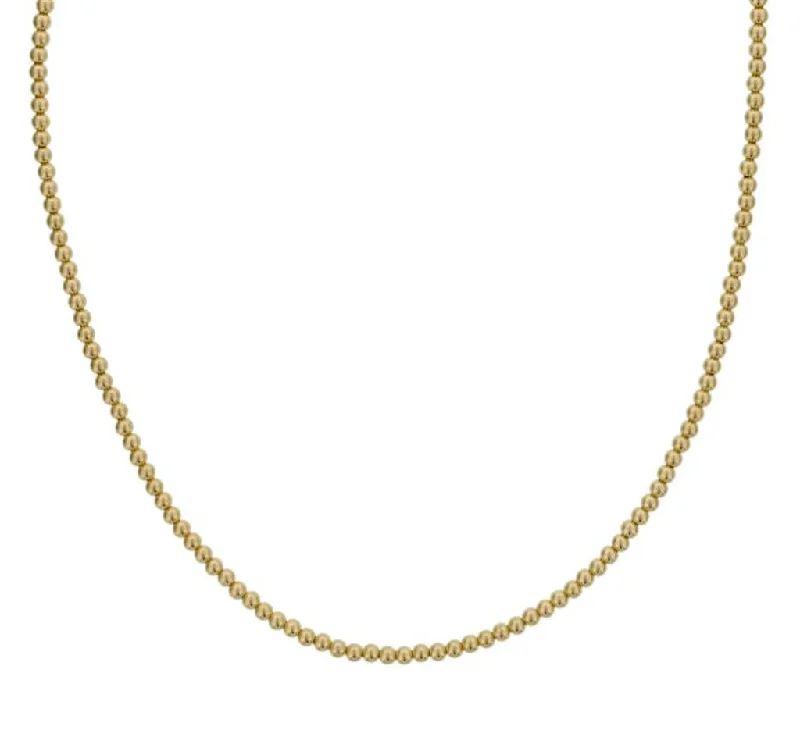 Bold And Beautiful Jewelry Now At Irresistible Prices Yellow Gold Filled 3mm Beaded Necklace