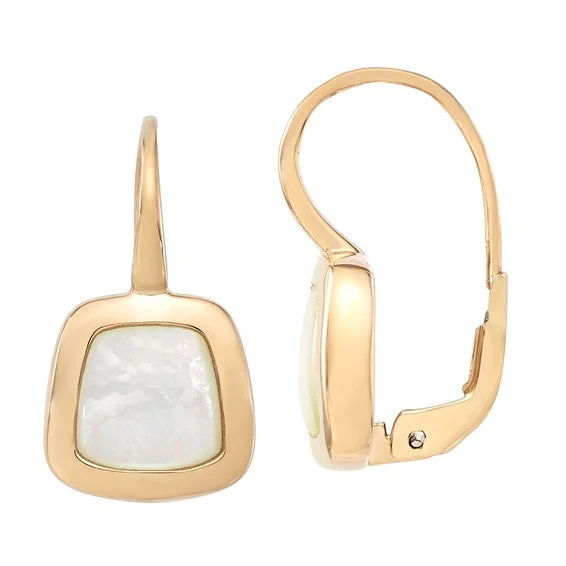 Shop Dazzling Rings, Earrings, And More At Special Discounts 14K Yellow Gold Mother of Pearl Drop Earrings