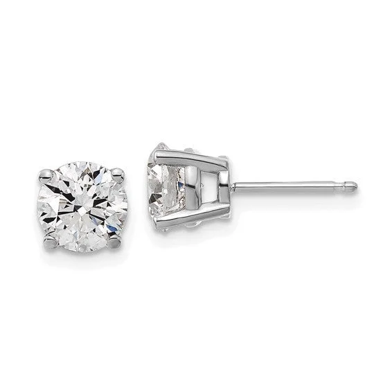 Affordable Luxury Jewelry – Style At A Great Price 2.00ct Natural Diamond Studs in 14K White Gold