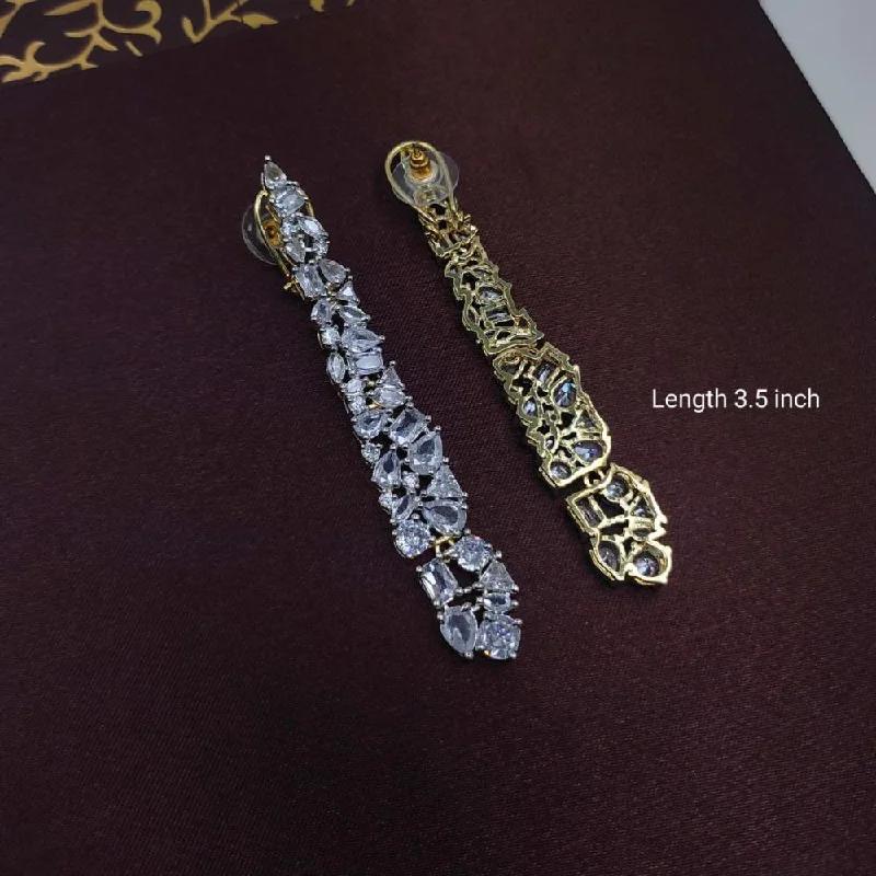 Exclusive Gemstone Jewelry At Special Prices Aamrapali Gold Plated AD Stone Dangler Earrings