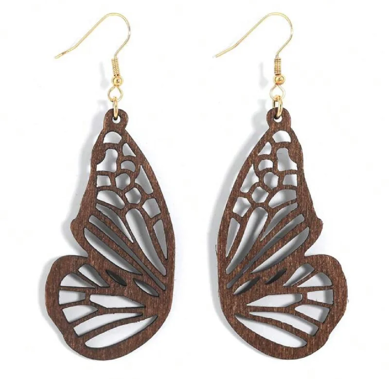 Shine Bright With Our Special Jewelry Promotions Beautiful Butterfly Wood Earrings