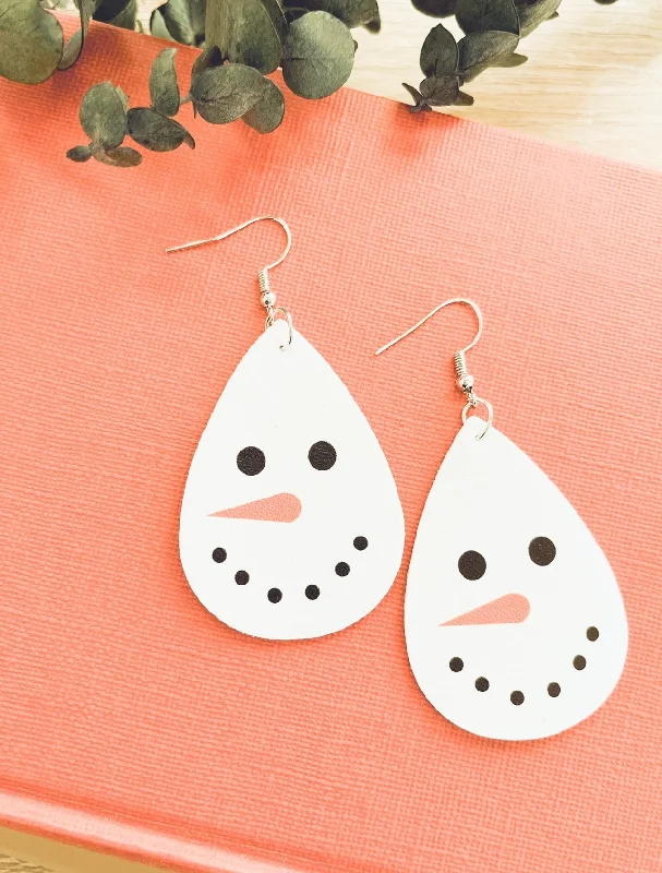 Affordable Elegance – Premium Jewelry At Special Prices Adorable White Snowman Earrings