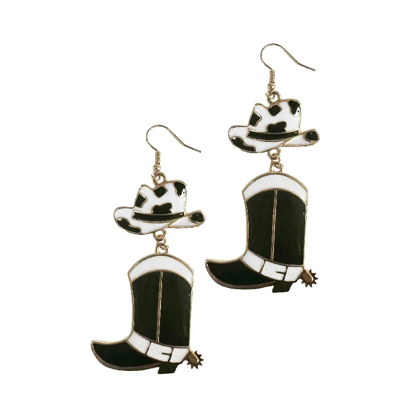 The Jewelry Sale You've Been Waiting For Is Here Western Enamel Earrings, Black