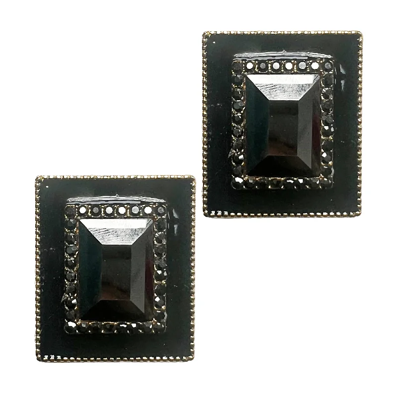 Exclusive Jewelry Discounts – Shop Now For Savings Black Rectangular Studs