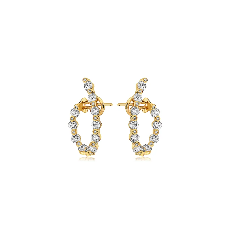 Handcrafted Beauty At Affordable Prices Diamond J-Hoop Classic Earring