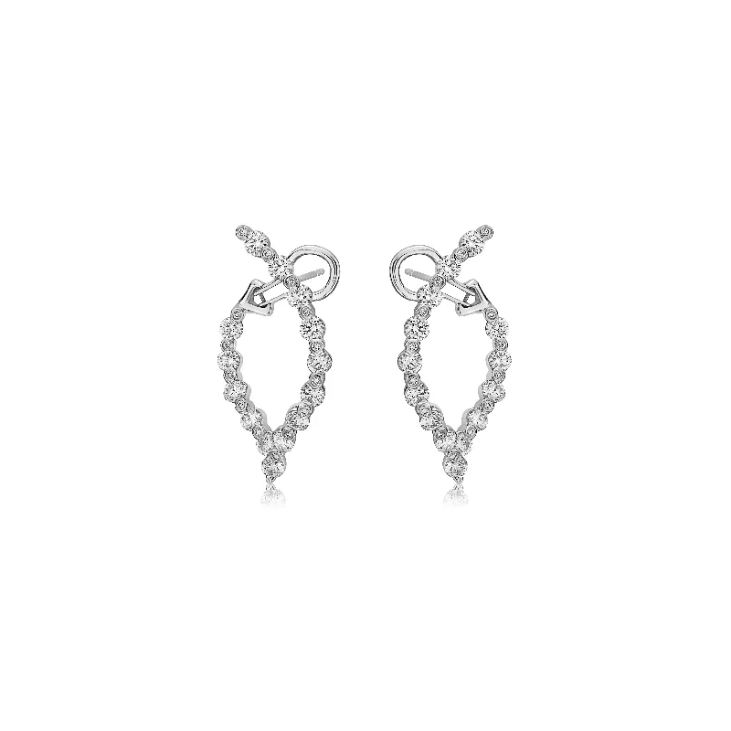 Grab Exquisite Jewelry At The Lowest Prices Diamond Wishbone Delicate Hoop Earring