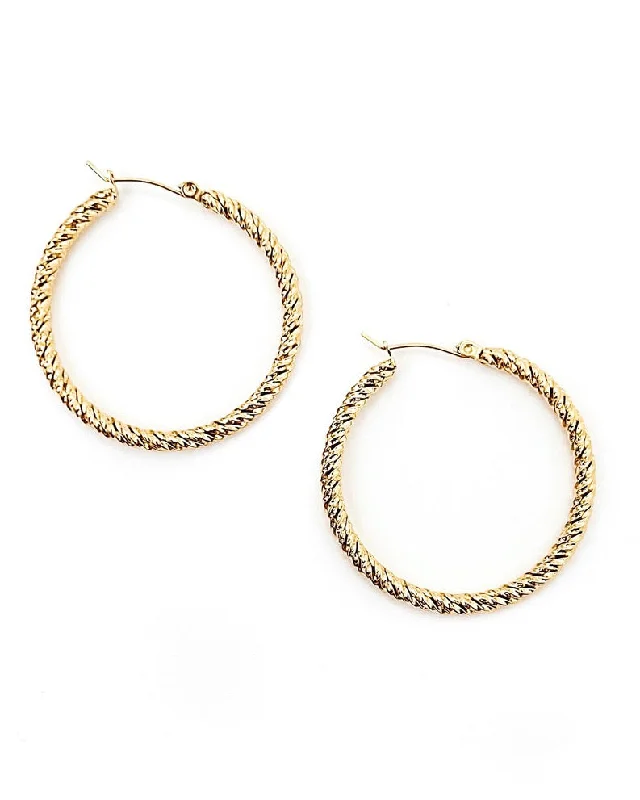 Elevate Your Jewelry Collection With Limited-Time Savings Elizabeth Gold Hoop Earrings