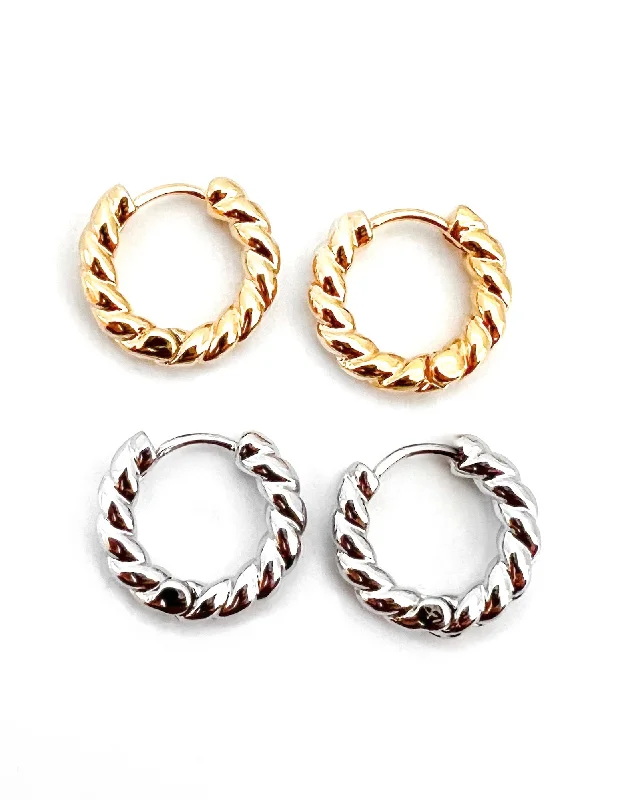 Big Savings On Your Favorite Jewelry Pieces Eunice Twisted Hoop Earrings || Choose Color