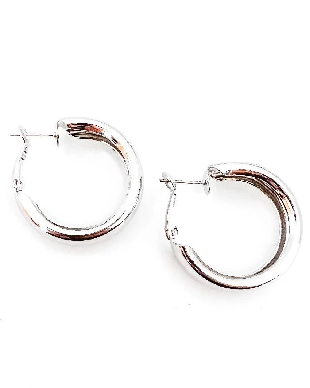 Unbeatable Offers On Luxury And Everyday Jewelry Everette Silver Hoop Earrings