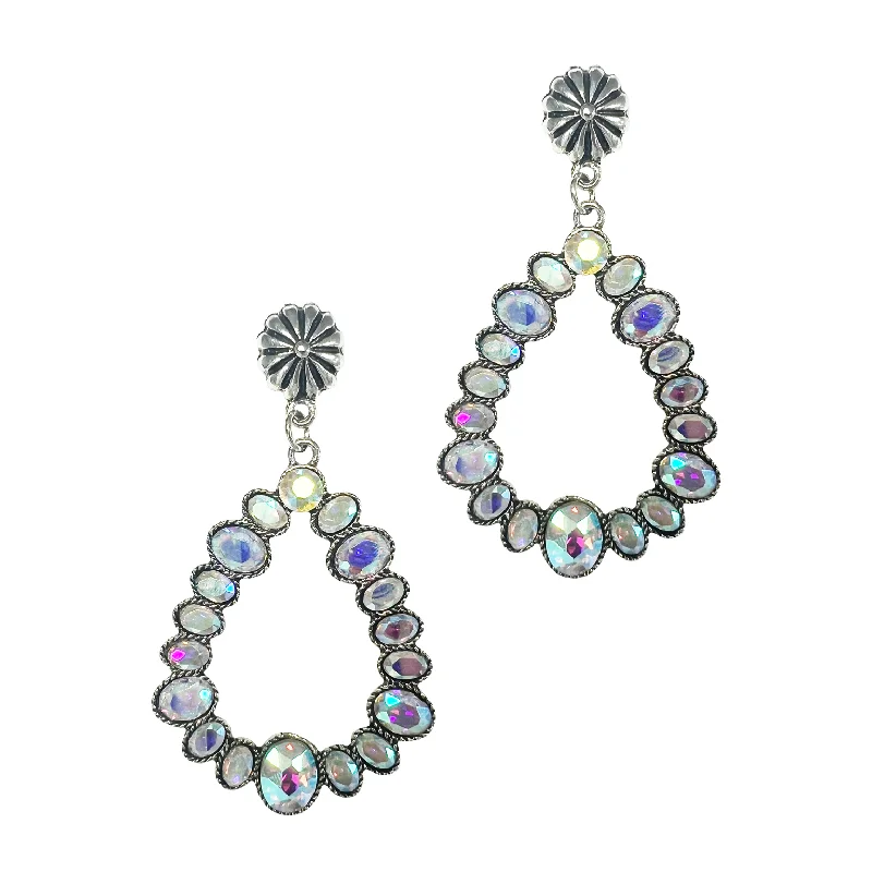 Bold And Beautiful Jewelry Now At Irresistible Prices Glowing and Perfection Silver Earrings with AB Crystals