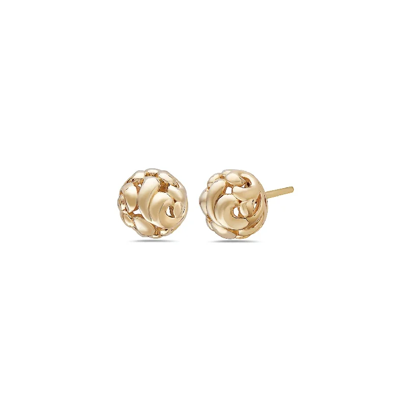 Shop Dazzling Jewelry At The Best Prices Gold Ivy Bead Stud Earring