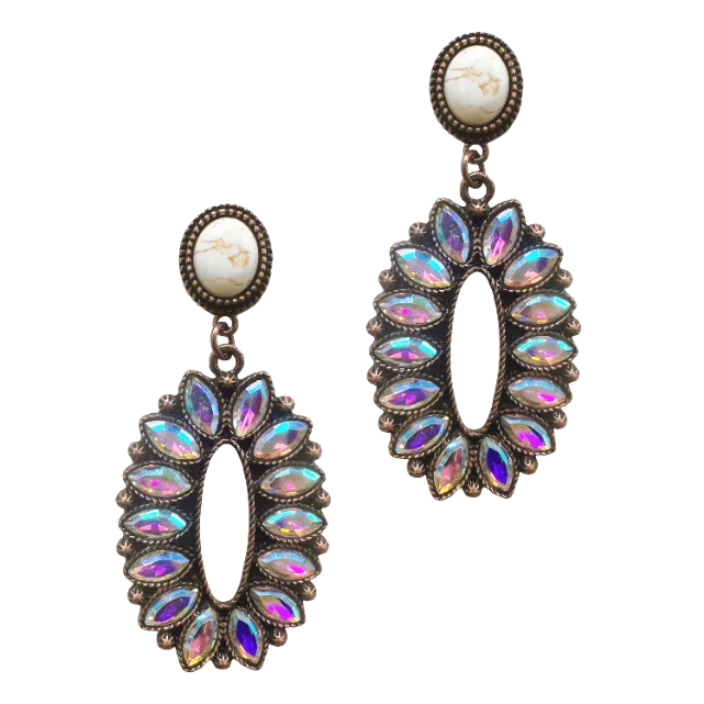 Don't Miss Out On Bestselling Jewelry At Special Prices Linked To You Aurora Borealis Copper Drop Earrings