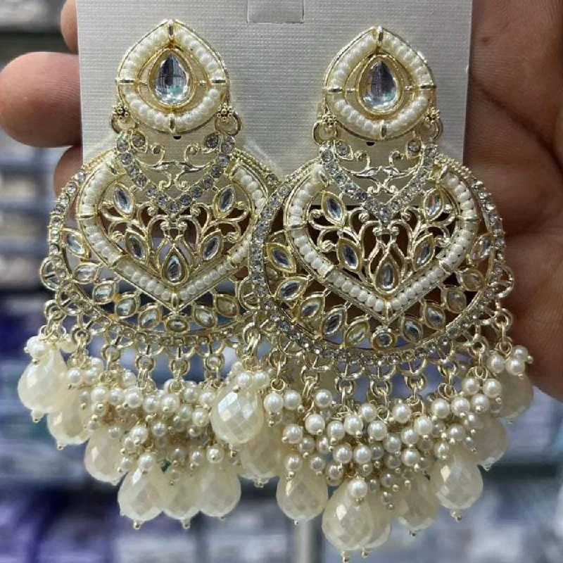 Beautiful Jewelry, Breathtaking Discounts – Hurry In Manisha Jewellery Gold Plated Kundan Stone And Pearls  Dangler Earrings