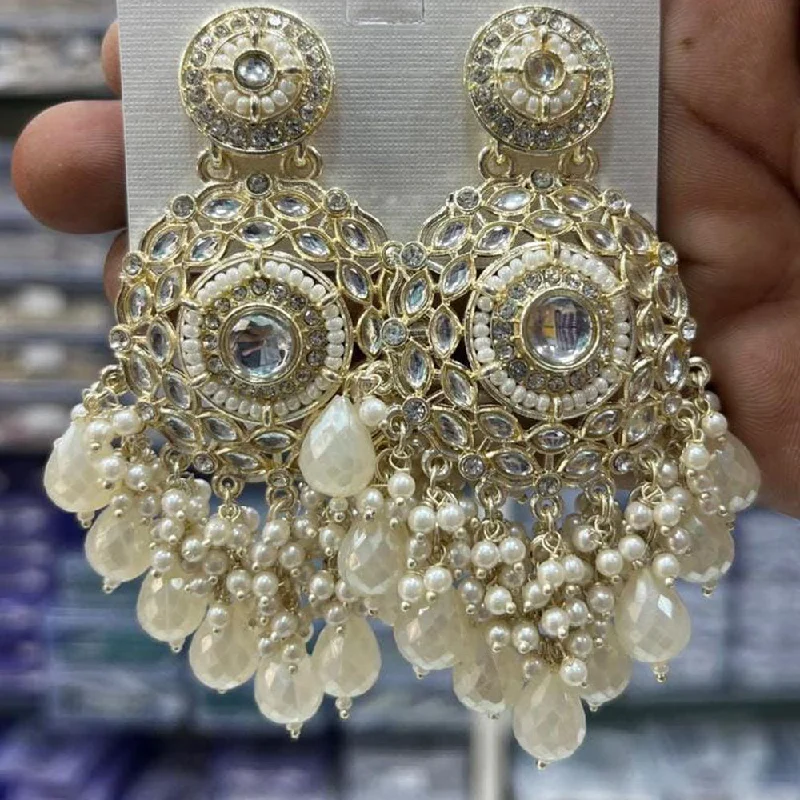 Unmissable Jewelry Discounts – Elevate Your Look For Less Manisha Jewellery Gold Plated Kundan Stone And Pearls  Dangler Earrings