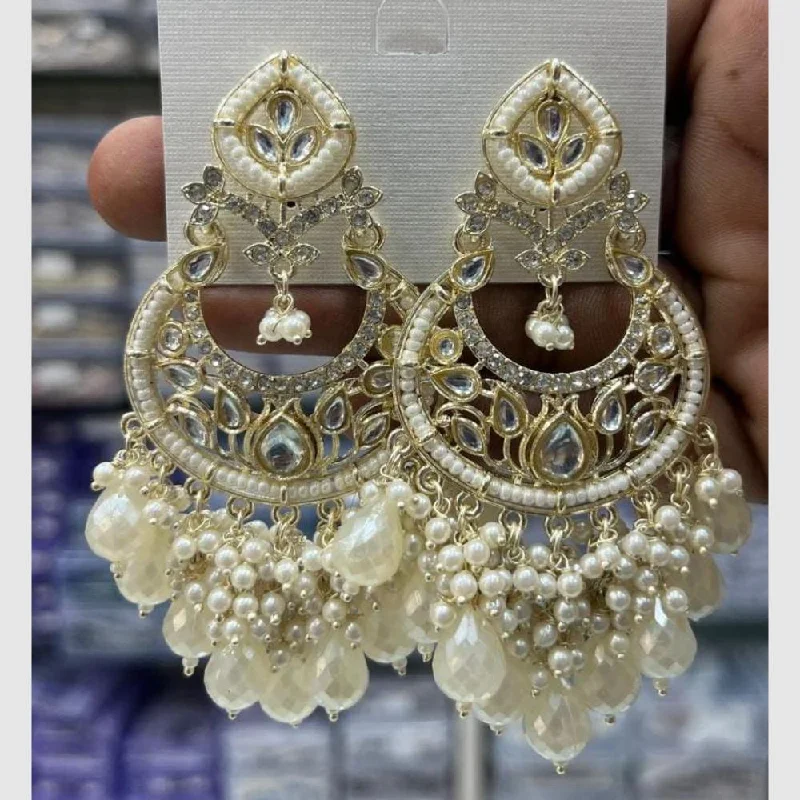 Jewelry Clearance Event – Stock Up Before It's Over Manisha Jewellery Gold Plated Kundan Stone And Pearls  Dangler Earrings