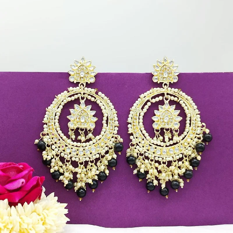 Shop Modern Jewelry Collections With Exclusive Discounts Manisha Jewellery Gold Plated Kundan Stone And Pearls  Dangler Earrings