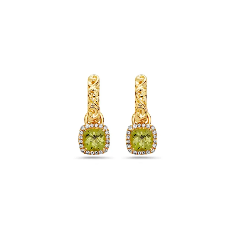 Peridot and Yellow Gold