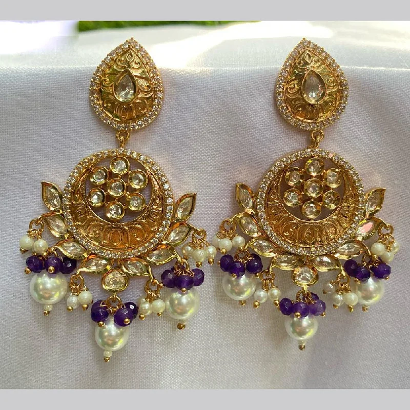 Save On Luxury Jewelry Pieces – Limited-Time Offers Prime Kundan Jewellery Gold Plated Crystal Stone And Beads Dangler Earrings