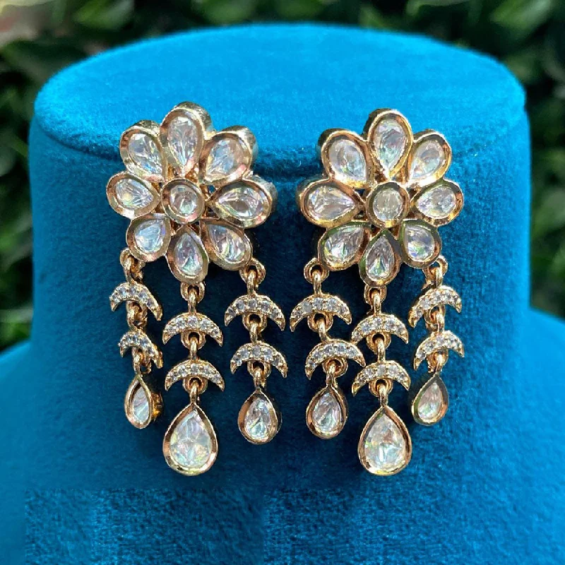 Shop Fine Jewelry With Amazing Deals Prime Kundan Jewellery Gold Plated Crystal Stone Dangler Earrings