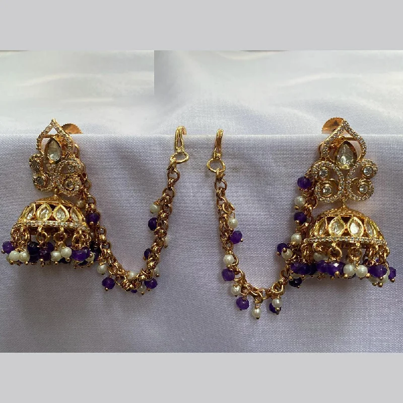 Exclusive Jewelry Sale Event – Shop Now Prime Kundan Jewellery Gold Plated Polki Kundan Kanchain Jhumki Earrings