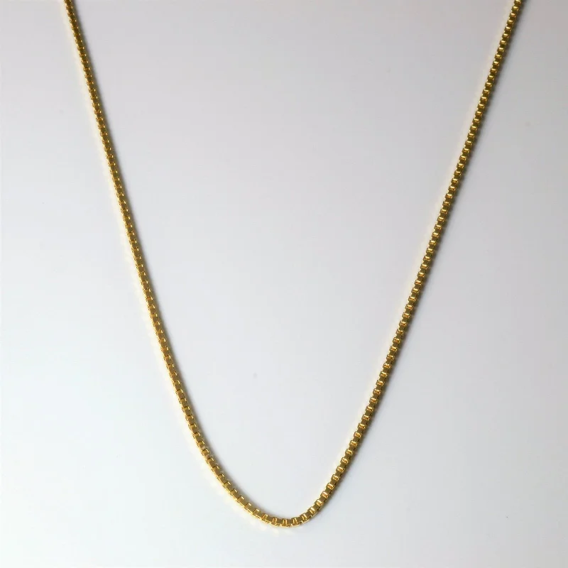 Shop High-Quality Jewelry At Jaw-Dropping Discounts 10k Yellow Gold Box Chain | 22"|