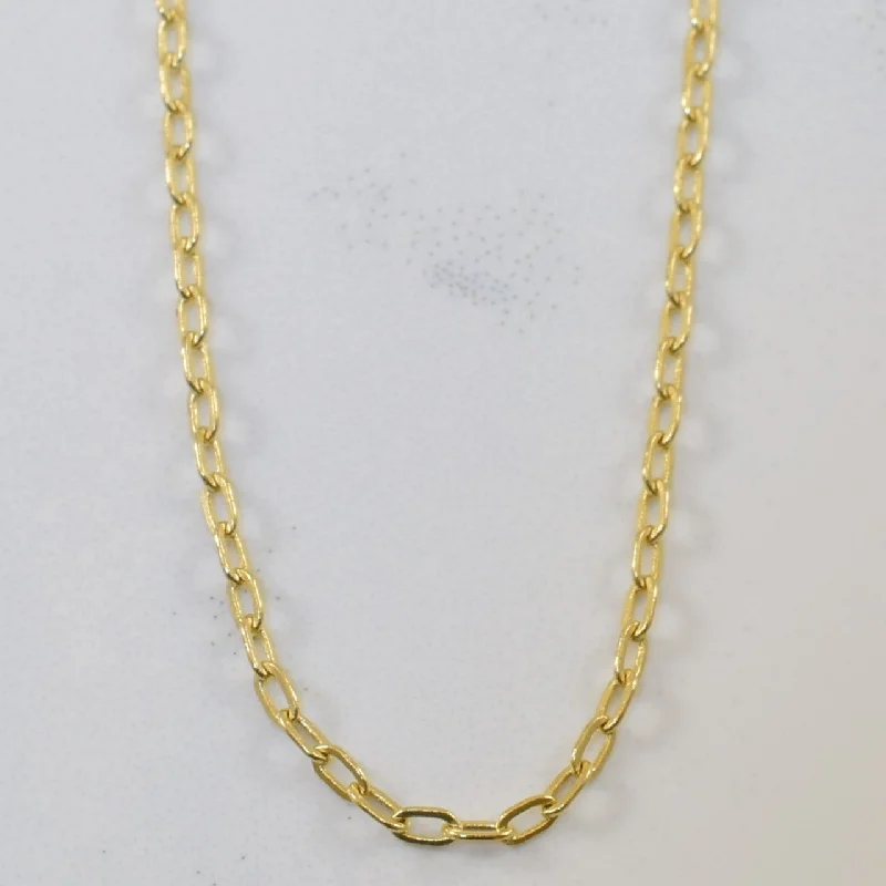 Flash Sale On Elegant Jewelry – Don't Miss Out 14k Yellow Gold Elongated Cable Chain | 16" |