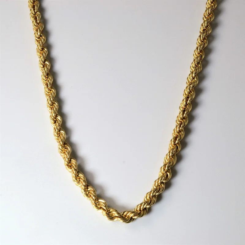 Get Ready To Sparkle – Special Jewelry Discounts 14k Yellow Gold Rope Chain | 20" |