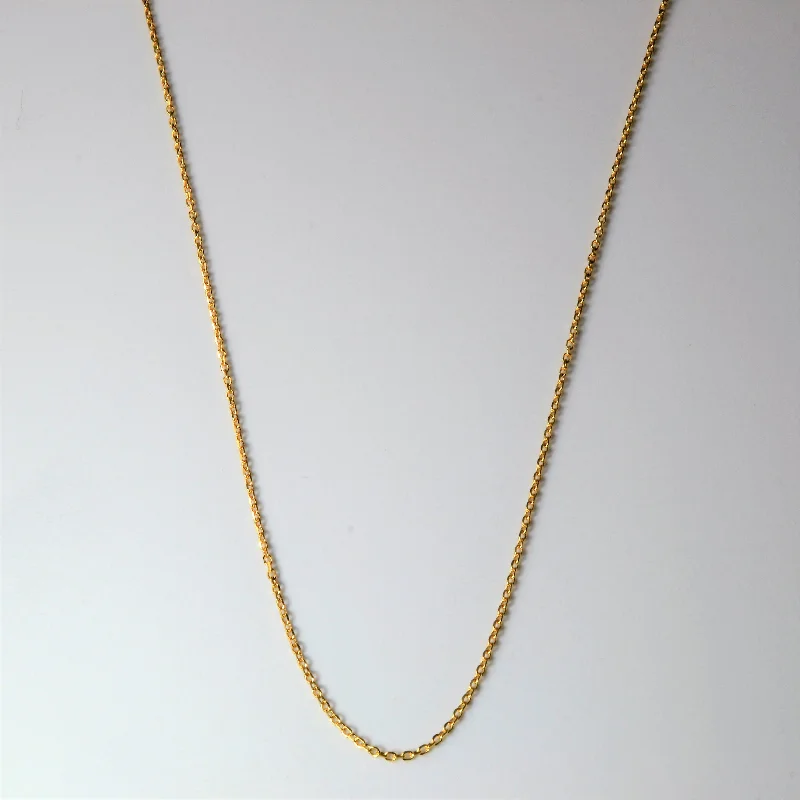 Timeless Jewelry Styles At Wallet-Friendly Prices 18k Yellow Gold Cable Chain | 15" |