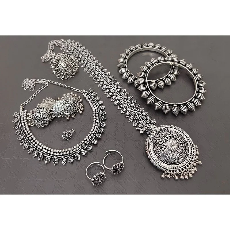 Unique Jewelry Designs Now At Discounted Rates Akruti Collection Oxidised Plated Combo Set